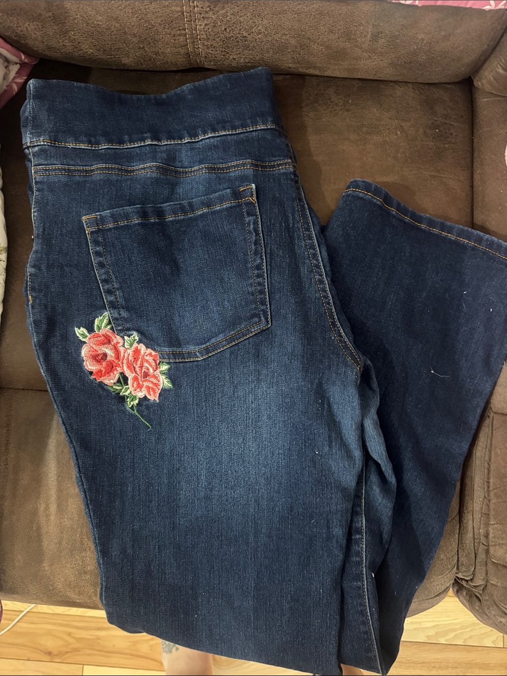 The Pioneer Woman Dark Blue Denim Jeans size XL - Picture 2 of 3